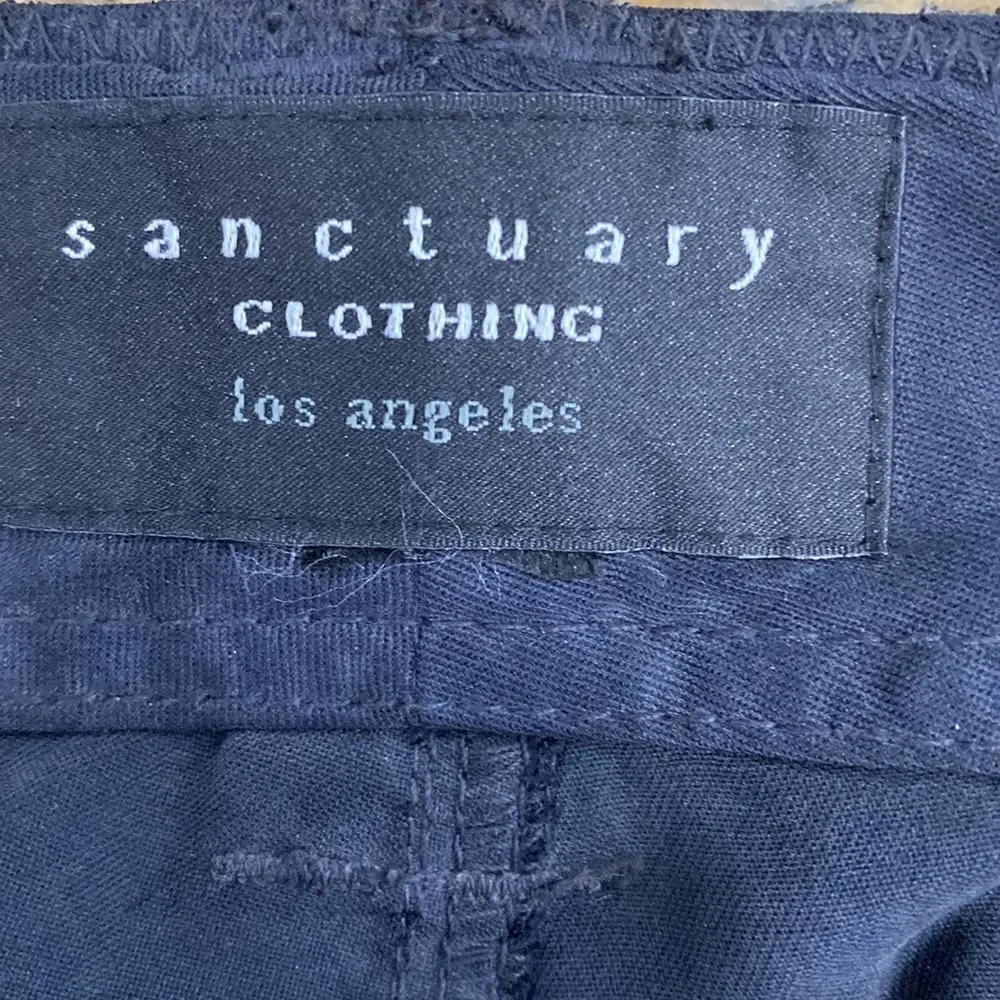 Sanctuary black color convertible cropped pants size 24
